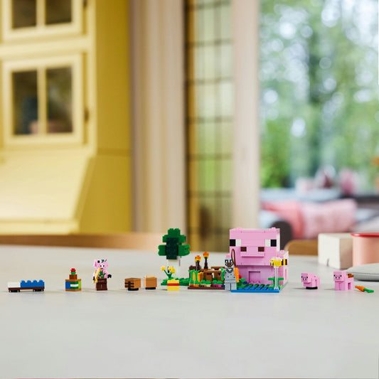 Curious Minds Toys & Games > Toys > Construction Toys > Interlocking Blocks > LEGO > LEGO Minecraft Lego Minecraft 21268 The Baby Pig House Toy Playset for Ages 7 and Up