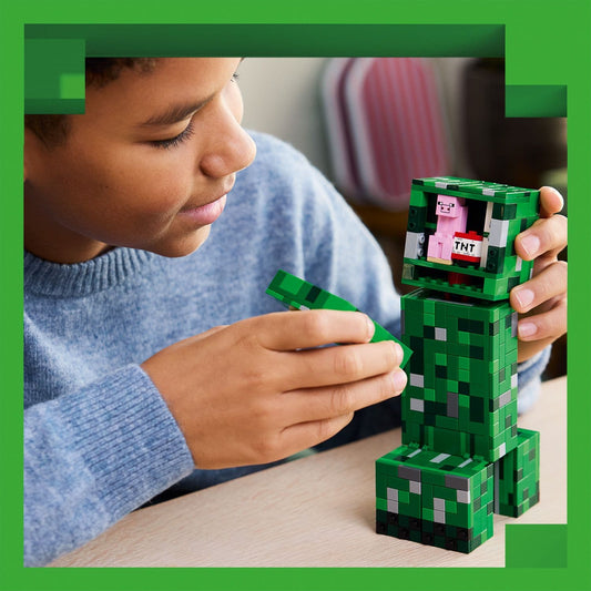 Curious Minds Toys & Games > Toys > Construction Toys > Interlocking Blocks > LEGO > LEGO Minecraft Lego Minecraft 21276 The Creeper Buildable Playset for Ages 10 and Up