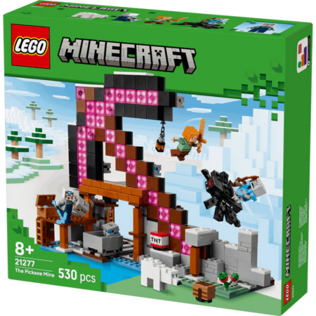 Curious Minds Toys & Games > Toys > Construction Toys > Interlocking Blocks > LEGO > LEGO Minecraft Lego Minecraft 21277 The Pickaxe Mine Buildable Playset for Age 8 & Up