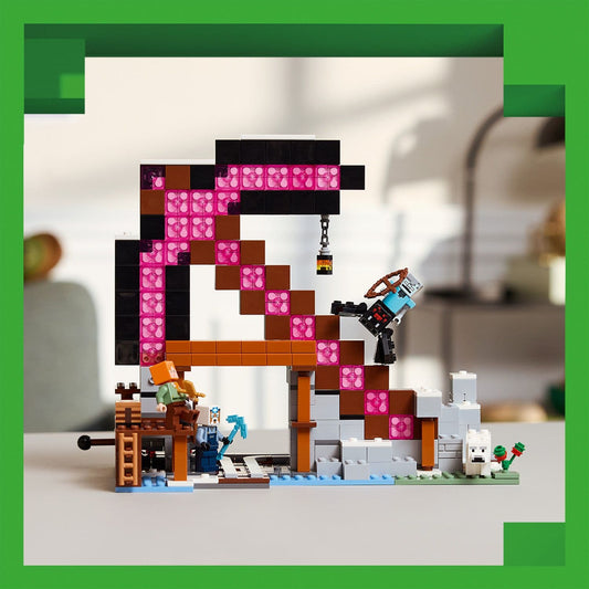 Curious Minds Toys & Games > Toys > Construction Toys > Interlocking Blocks > LEGO > LEGO Minecraft Lego Minecraft 21277 The Pickaxe Mine Buildable Playset for Age 8 & Up