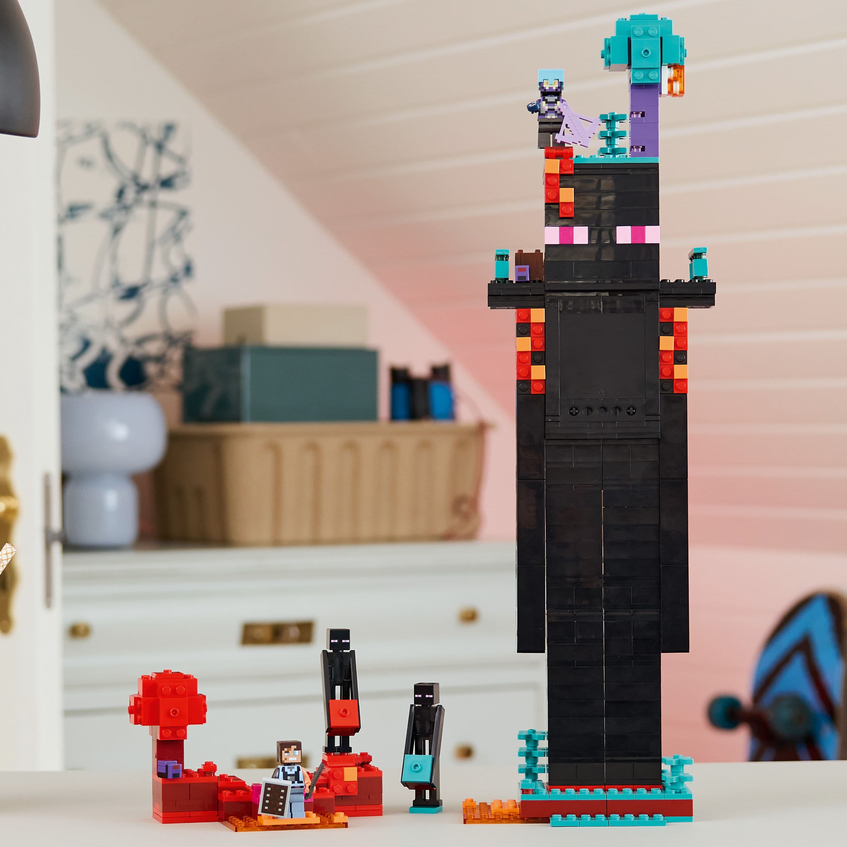 Curious Minds Toys & Games > Toys > Construction Toys > Interlocking Blocks > LEGO > LEGO Minecraft Lego Minecraft 21279 The Enderman Tower Buildable Playset for Ages 9+