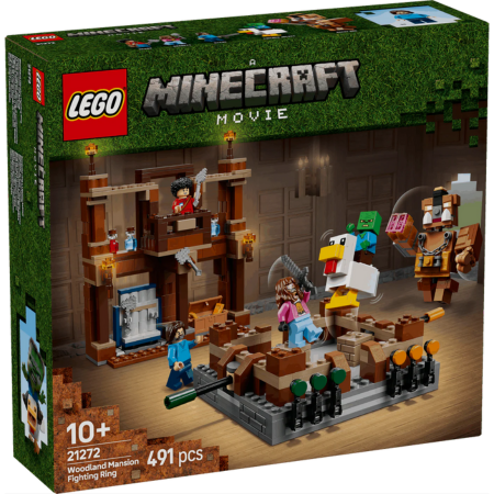 Curious Minds Toys & Games > Toys > Construction Toys > Interlocking Blocks > LEGO > LEGO Minecraft Lego Minecraft Movie 21272 Woodland Mansion Fighting Ring for Ages 10+