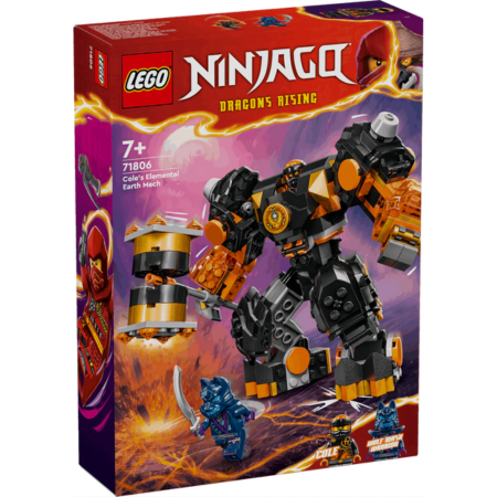 Curious Minds Toys & Games > Toys > Construction Toys > Interlocking Blocks > LEGO > LEGO Ninjago Lego Ninjago 71806 Cole's Elemental Earth Mech Playset for Ages 7 & Up