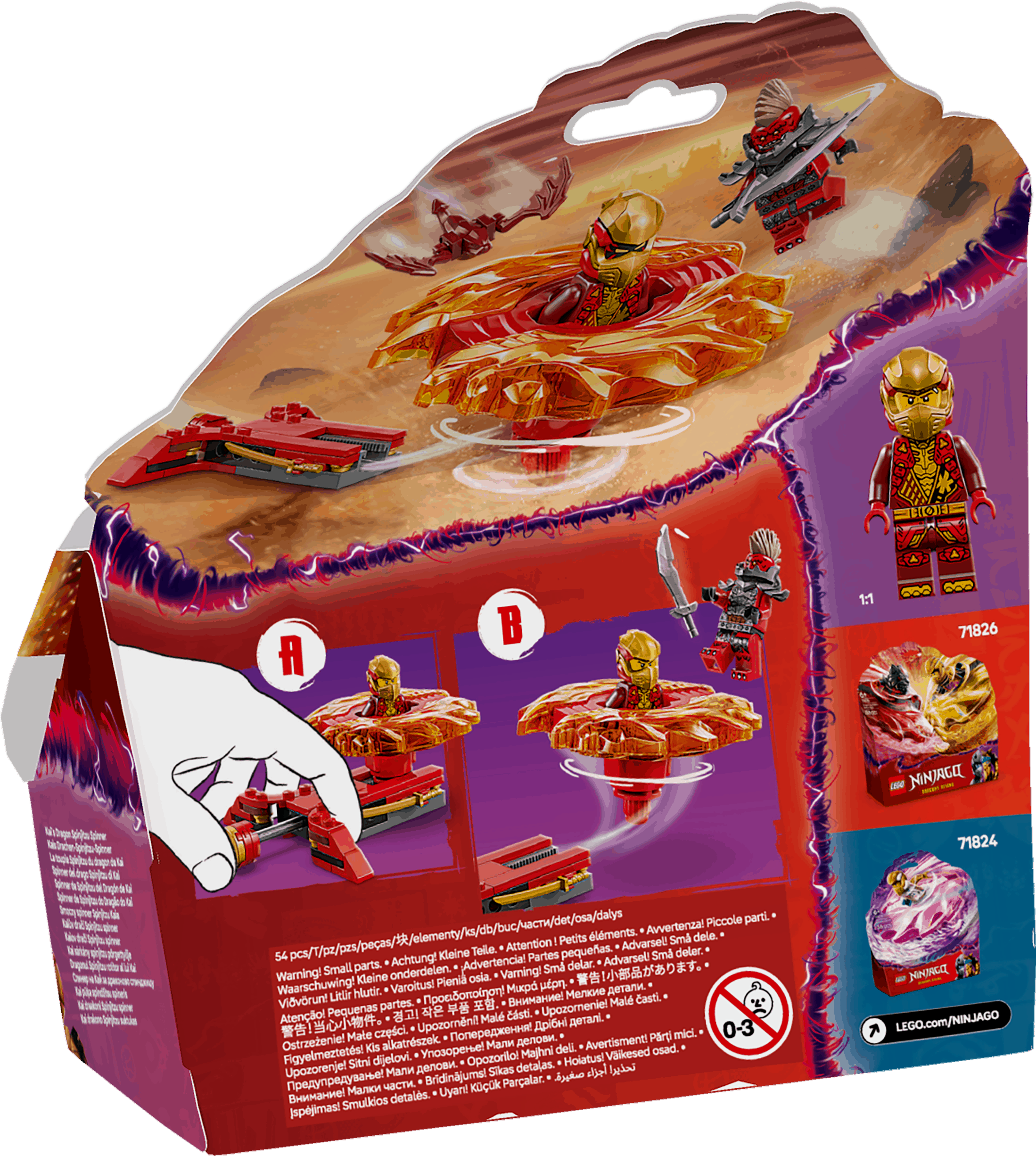 Curious Minds Toys & Games > Toys > Construction Toys > Interlocking Blocks > LEGO > LEGO Ninjago Lego Ninjago 71823 Kai's Dragon Spinjitzu Spinner Playset for Ages 6+