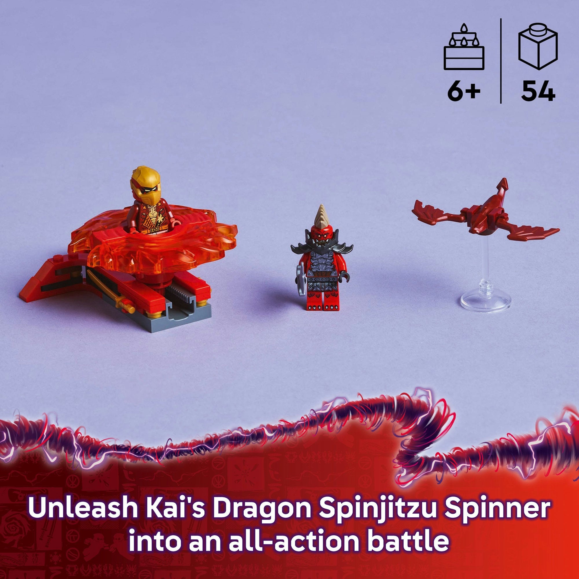Curious Minds Toys & Games > Toys > Construction Toys > Interlocking Blocks > LEGO > LEGO Ninjago Lego Ninjago 71823 Kai's Dragon Spinjitzu Spinner Playset for Ages 6+