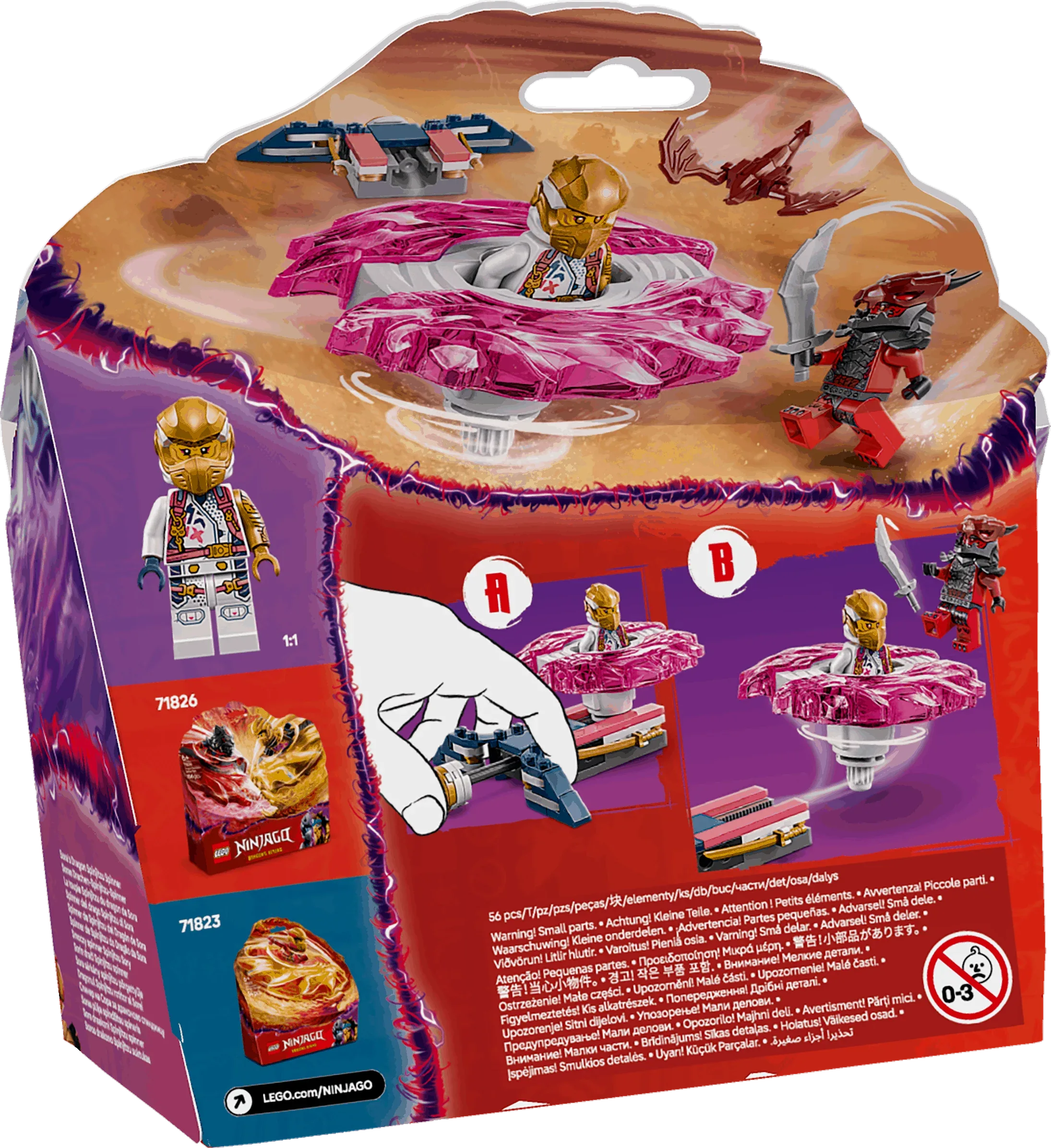 Curious Minds Toys & Games > Toys > Construction Toys > Interlocking Blocks > LEGO > LEGO Ninjago Lego Ninjago 71824 Sora's Dragon Spinjitzu Spinner Playset for Ages 6+
