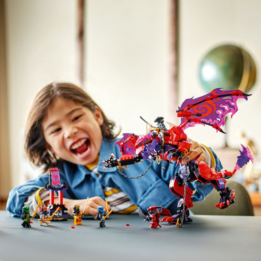 Curious Minds Toys & Games > Toys > Construction Toys > Interlocking Blocks > LEGO > LEGO Ninjago Lego Ninjago 71832 Thunderfang Dragon of Chaos Toy for Ages 8 and Up