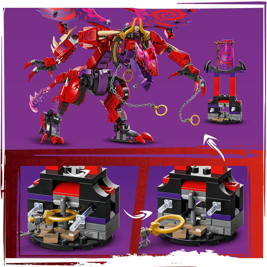 Curious Minds Toys & Games > Toys > Construction Toys > Interlocking Blocks > LEGO > LEGO Ninjago Lego Ninjago 71832 Thunderfang Dragon of Chaos Toy for Ages 8 and Up