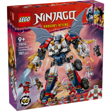 Curious Minds Toys & Games > Toys > Construction Toys > Interlocking Blocks > LEGO > LEGO Ninjago Lego Ninjago 71834 Zane's Ultra Combiner Mech Playset for Ages 9 & Up