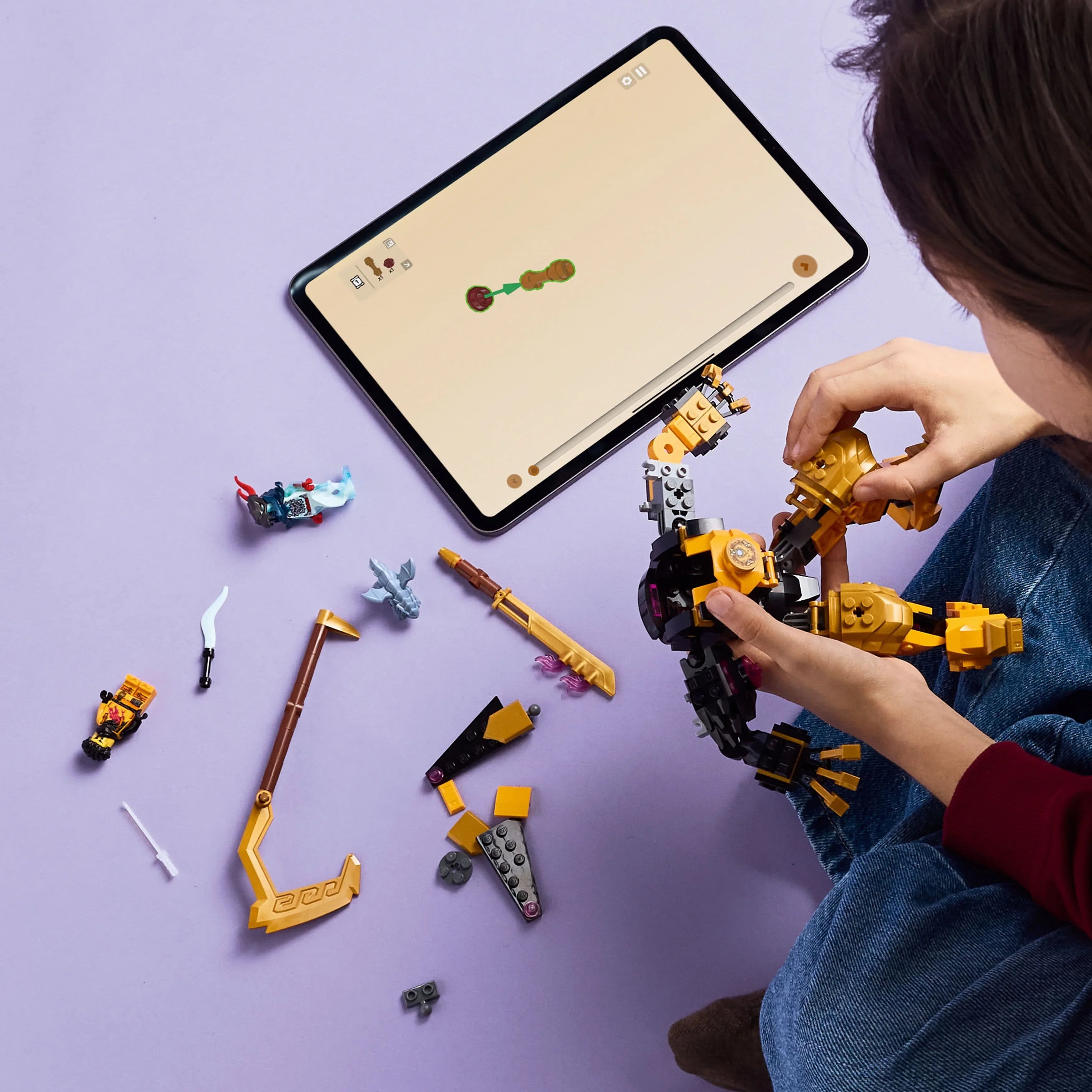 Curious Minds Toys & Games > Toys > Construction Toys > Interlocking Blocks > LEGO > LEGO Ninjago Lego Ninjago 71839 Arin's Spinjitzu Battle Mech Playset for Age 7 & Up