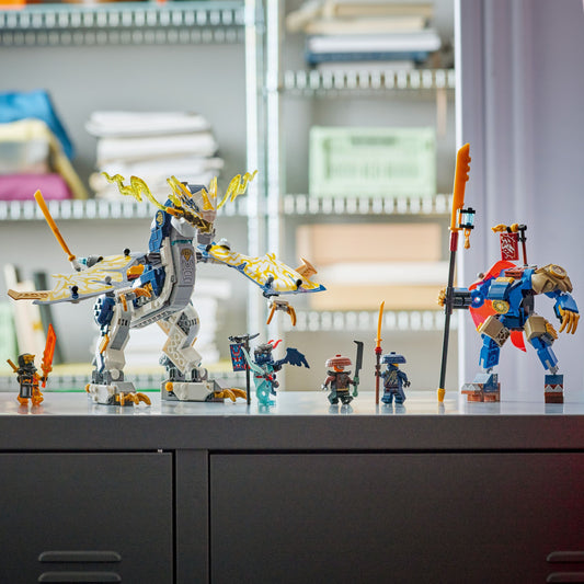 Curious Minds Toys & Games > Toys > Construction Toys > Interlocking Blocks > LEGO > LEGO Ninjago Lego Ninjago 71843 Rogue's Mech Dragon Rider Playset for Ages 8 and Up