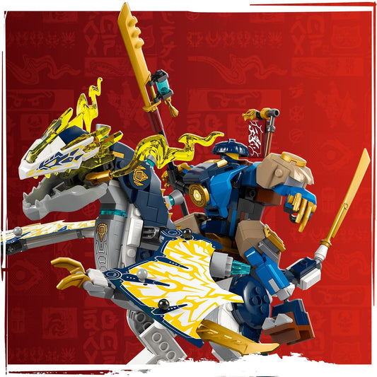 Curious Minds Toys & Games > Toys > Construction Toys > Interlocking Blocks > LEGO > LEGO Ninjago Lego Ninjago 71843 Rogue's Mech Dragon Rider Playset for Ages 8 and Up
