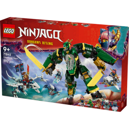 Curious Minds Toys & Games > Toys > Construction Toys > Interlocking Blocks > LEGO > LEGO Ninjago Lego Ninjago 71845 Lloyd’s Jet Mech Buildable Playset for Age 9 and Up