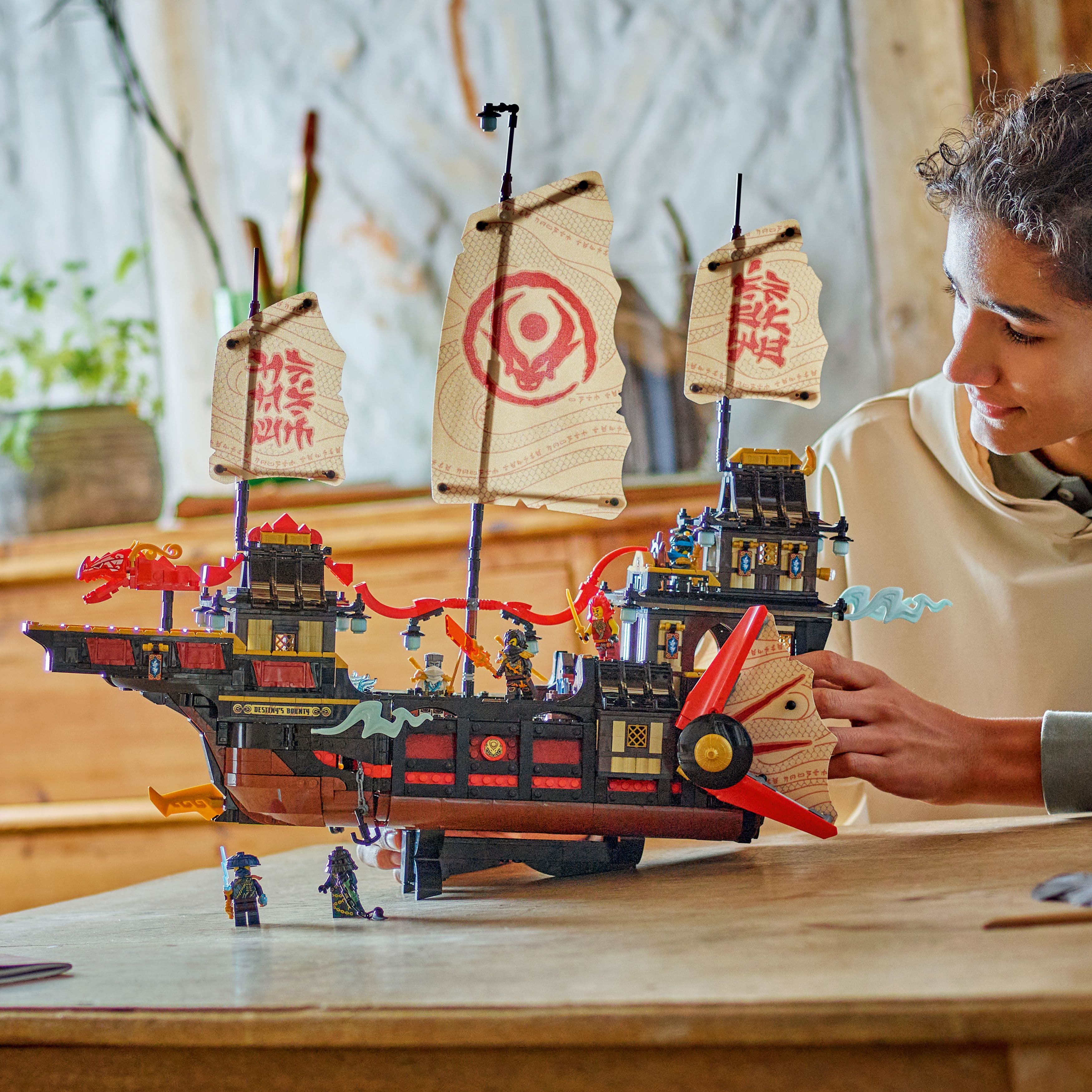 Curious Minds Toys & Games > Toys > Construction Toys > Interlocking Blocks > LEGO > LEGO Ninjago Lego Ninjago Dragons Rising 71848 The Temple Bounty for Ages 14 and Up
