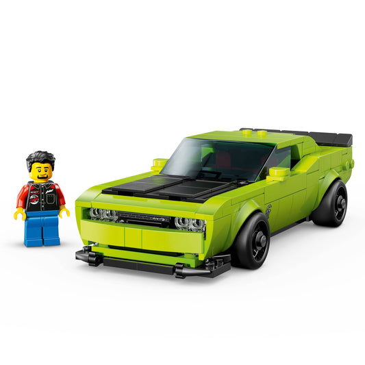 Curious Minds Toys & Games > Toys > Construction Toys > Interlocking Blocks > LEGO > LEGO Speed Champions Lego Speed Champions 77237 Dodge Challenger SRT Hellcat Car for Age 9+