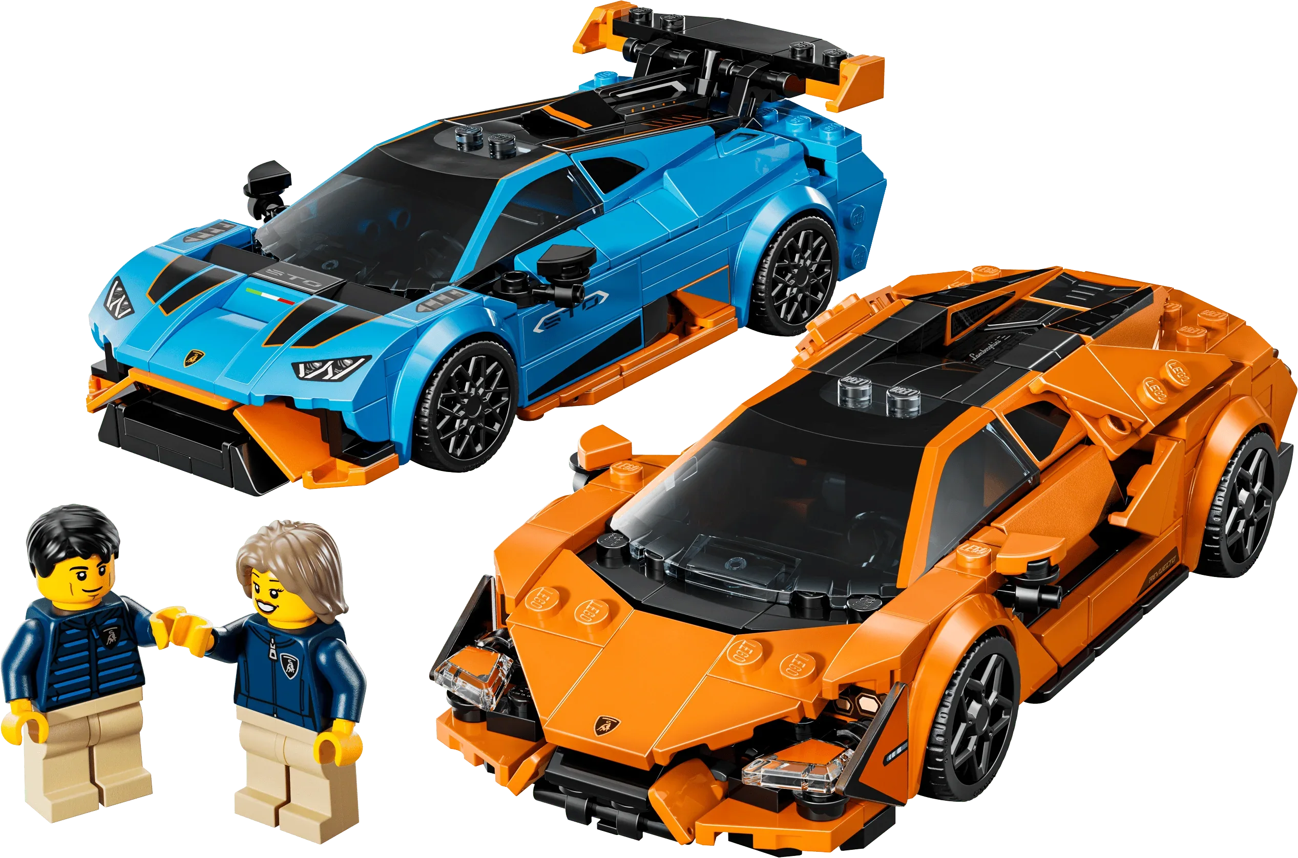 Curious Minds Toys & Games > Toys > Construction Toys > Interlocking Blocks > LEGO > LEGO Speed Champions Lego Speed Champions 77238 Lamborghini Revuelto & Huracán STO Ages 10+