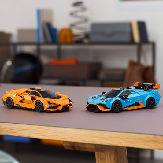 Curious Minds Toys & Games > Toys > Construction Toys > Interlocking Blocks > LEGO > LEGO Speed Champions Lego Speed Champions 77238 Lamborghini Revuelto & Huracán STO Ages 10+