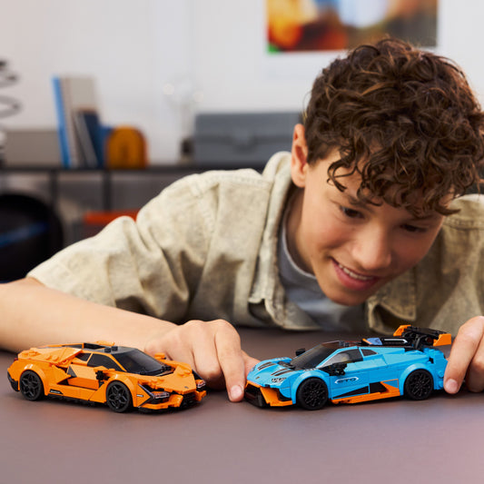 Curious Minds Toys & Games > Toys > Construction Toys > Interlocking Blocks > LEGO > LEGO Speed Champions Lego Speed Champions 77238 Lamborghini Revuelto & Huracán STO Ages 10+