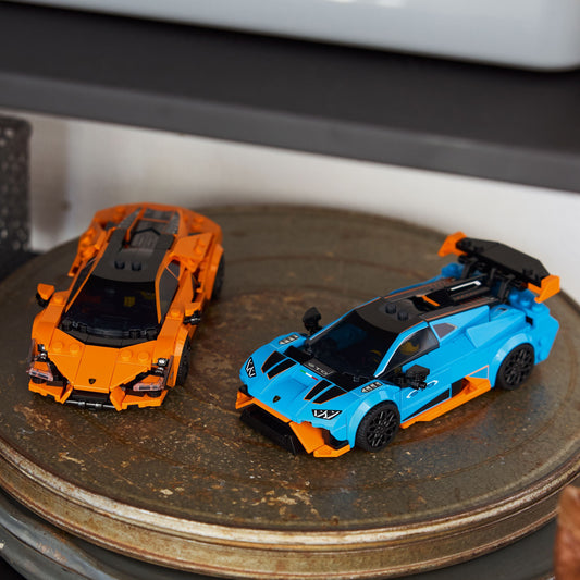 Curious Minds Toys & Games > Toys > Construction Toys > Interlocking Blocks > LEGO > LEGO Speed Champions Lego Speed Champions 77238 Lamborghini Revuelto & Huracán STO Ages 10+
