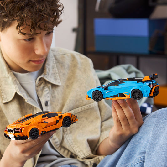 Curious Minds Toys & Games > Toys > Construction Toys > Interlocking Blocks > LEGO > LEGO Speed Champions Lego Speed Champions 77238 Lamborghini Revuelto & Huracán STO Ages 10+