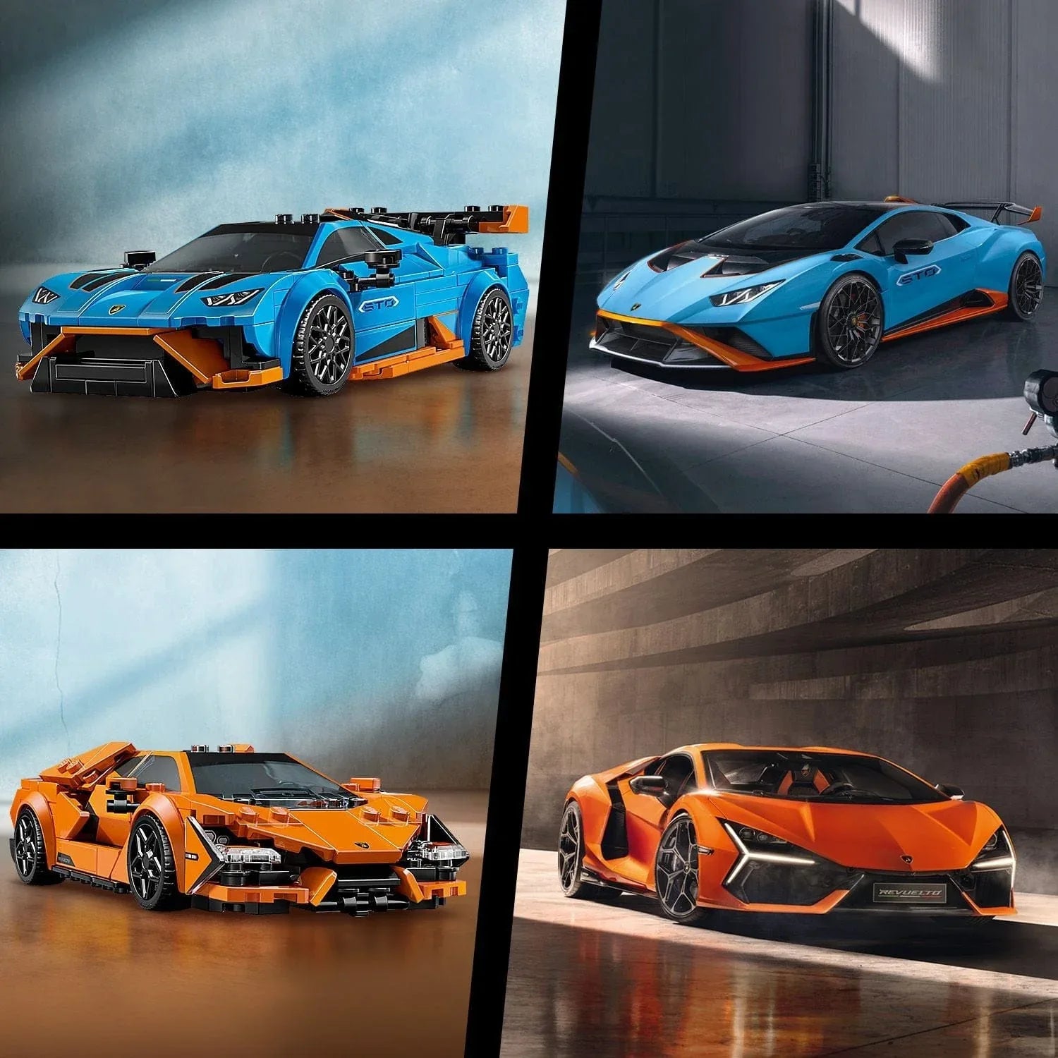 Curious Minds Toys & Games > Toys > Construction Toys > Interlocking Blocks > LEGO > LEGO Speed Champions Lego Speed Champions 77238 Lamborghini Revuelto & Huracán STO Ages 10+