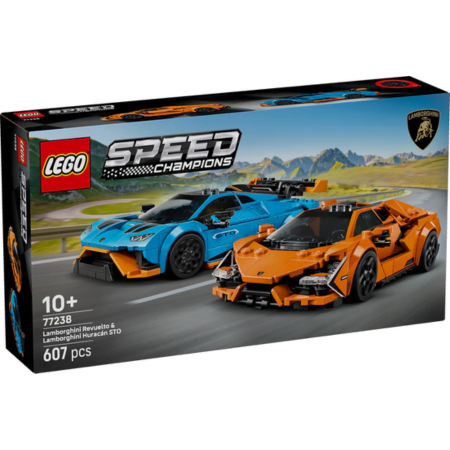 Curious Minds Toys & Games > Toys > Construction Toys > Interlocking Blocks > LEGO > LEGO Speed Champions Lego Speed Champions 77238 Lamborghini Revuelto & Huracán STO Ages 10+