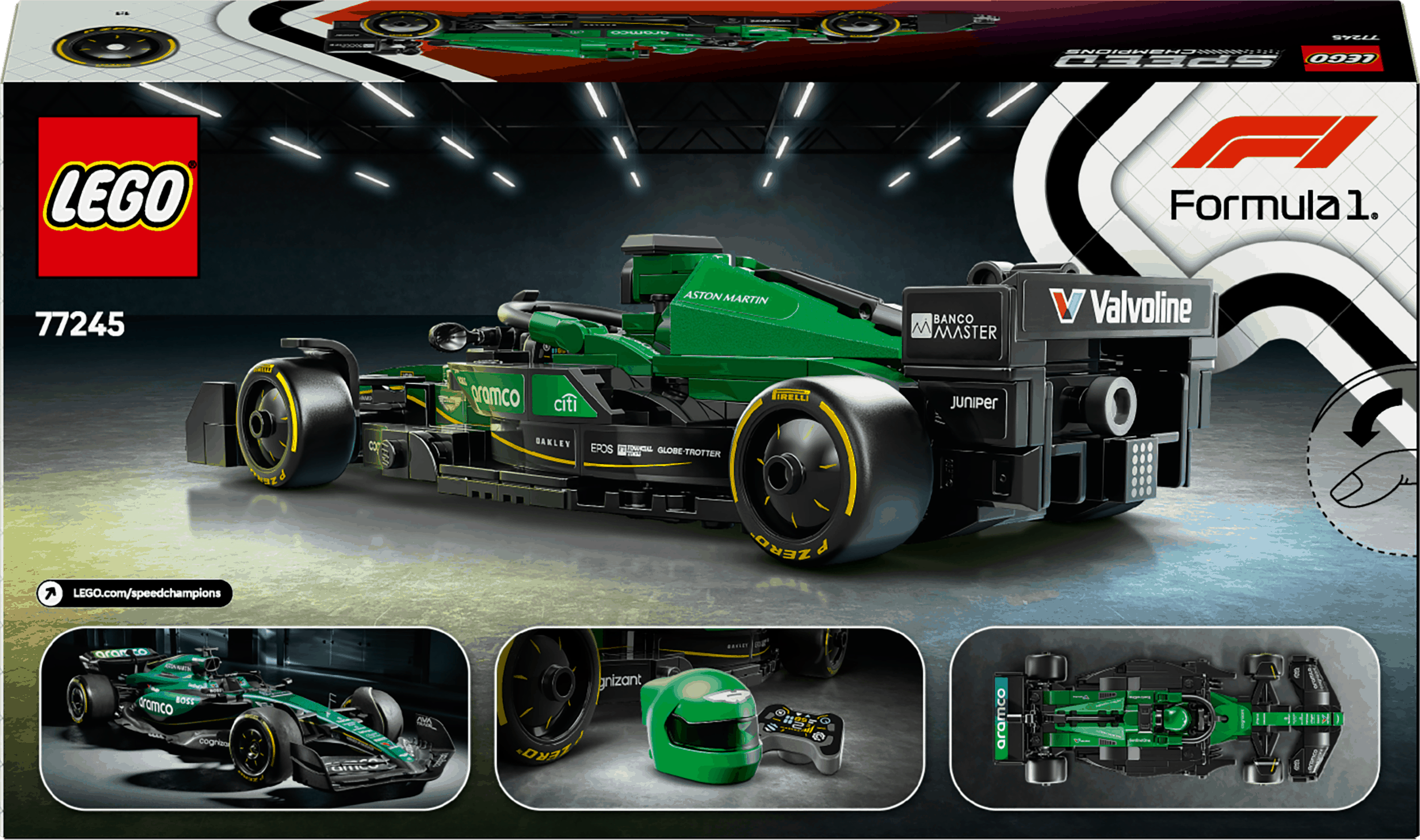 Curious Minds Toys & Games > Toys > Construction Toys > Interlocking Blocks > LEGO > LEGO Speed Champions Lego Speed Champions 77245 Aston Martin Aramco F1 AMR24 for Ages 10+