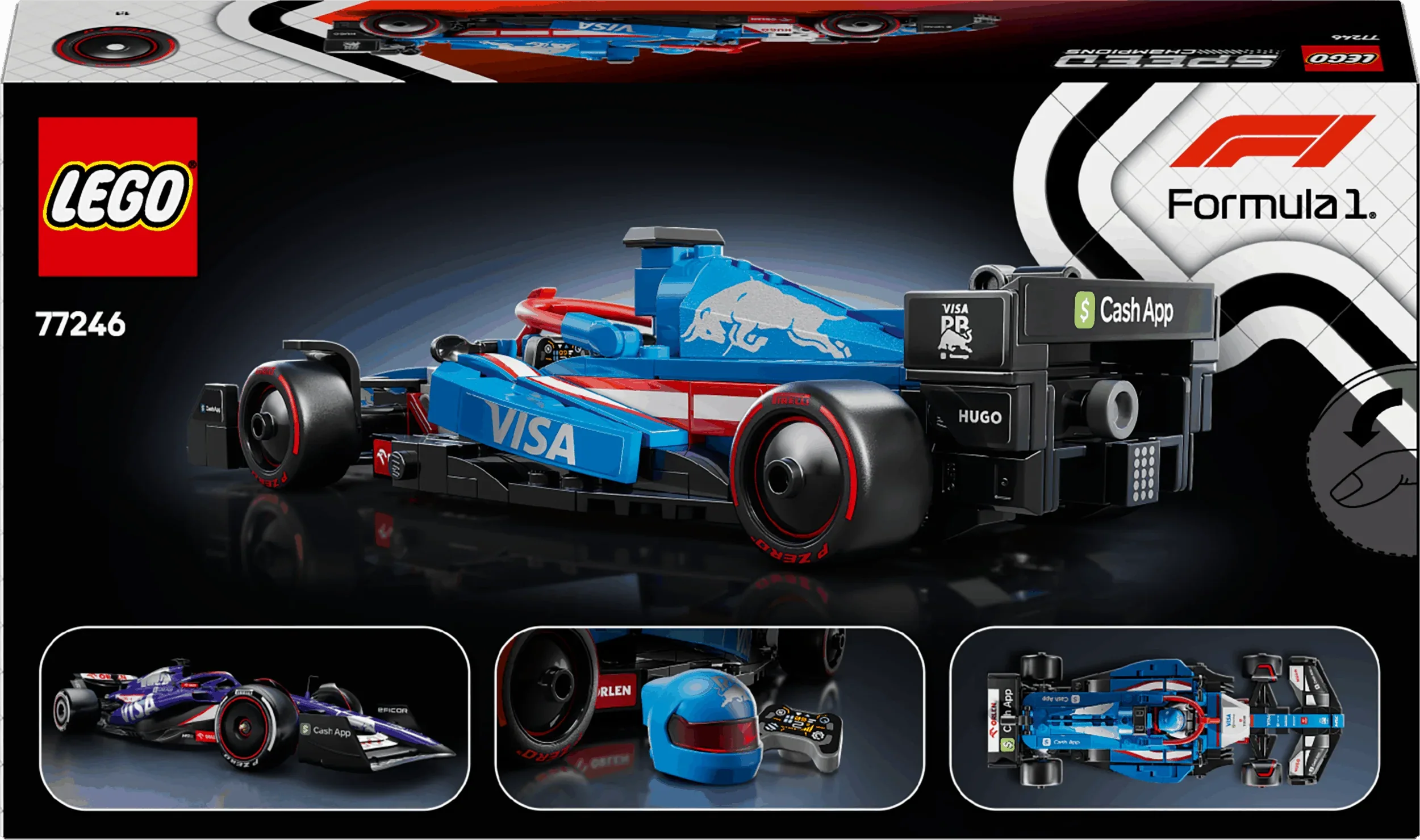 Curious Minds Toys & Games > Toys > Construction Toys > Interlocking Blocks > LEGO > LEGO Speed Champions Lego Speed Champions 77246 Visa Cash App RB VCARB 01 F1 Race Car 18+
