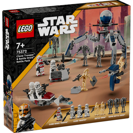 Curious Minds Toys & Games > Toys > Construction Toys > Interlocking Blocks > LEGO > LEGO Star Wars Lego Star Wars 75372 Clone Trooper & Battle Droid Battle Pack Ages 7+