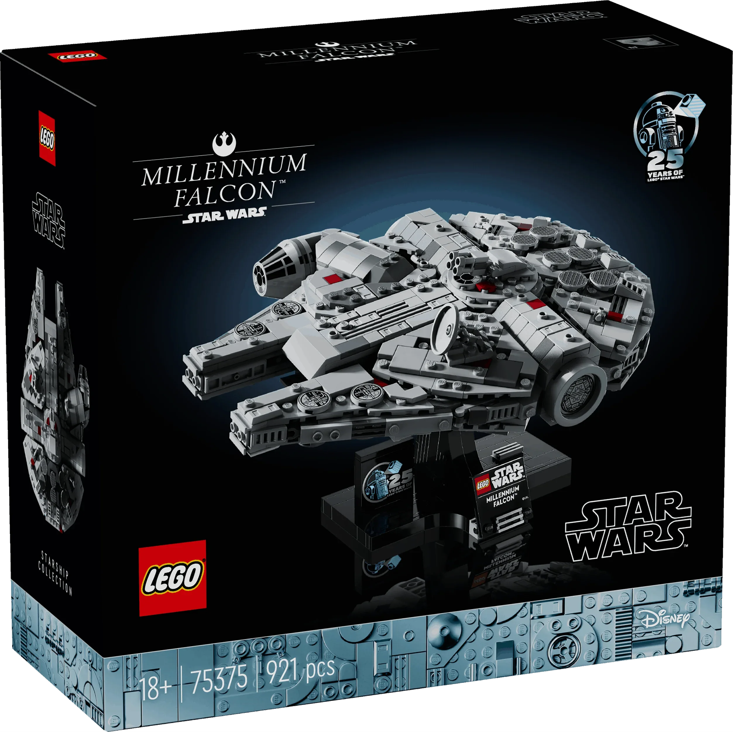 Curious Minds Toys & Games > Toys > Construction Toys > Interlocking Blocks > LEGO > LEGO Star Wars Lego Star Wars 75375 Millennium Falcon 25th Anniversary Set Ages 18+