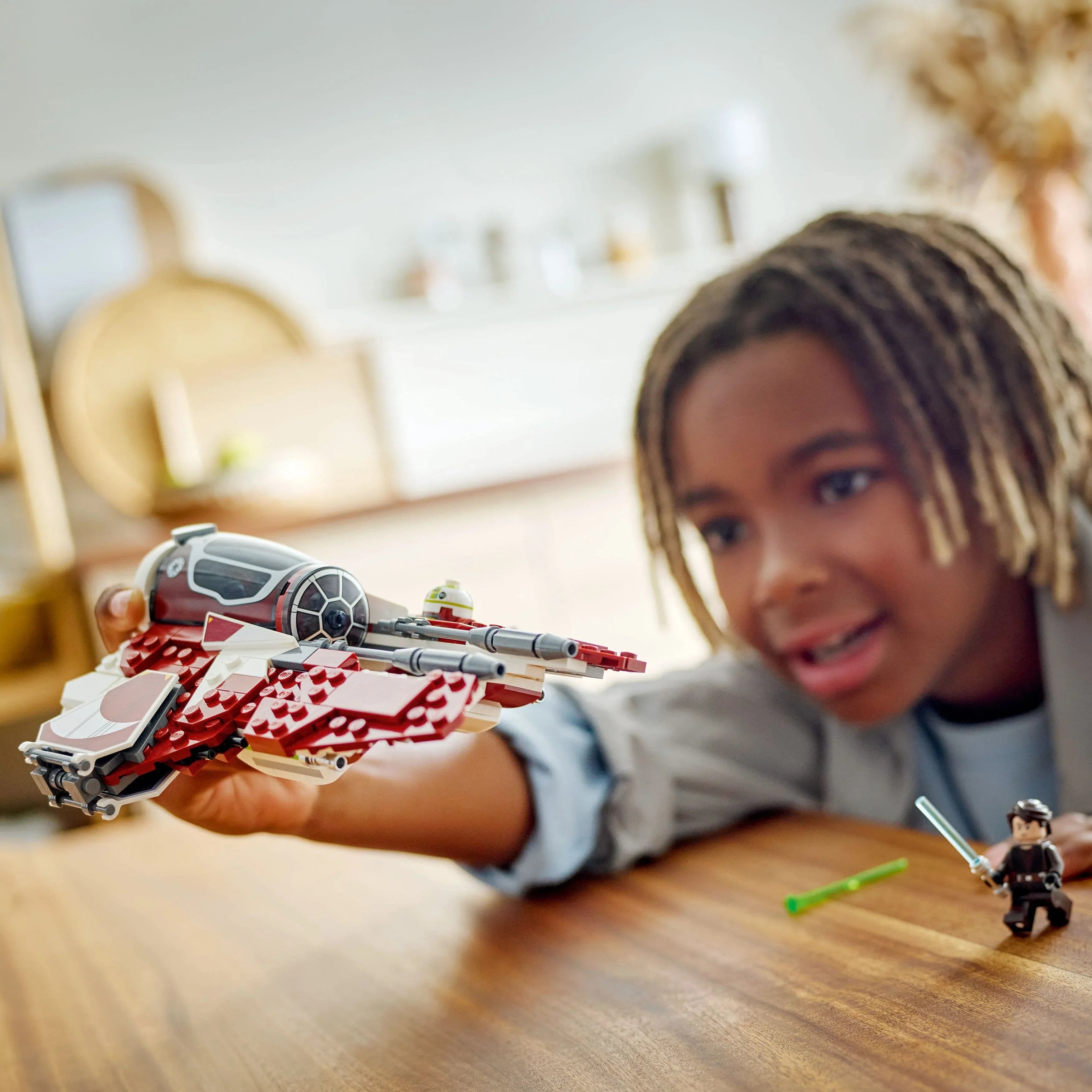 Curious Minds Toys & Games > Toys > Construction Toys > Interlocking Blocks > LEGO > LEGO Star Wars Lego Star Wars 75401 Ahsoka's Jedi Interceptor Playset for Ages 8 & Up