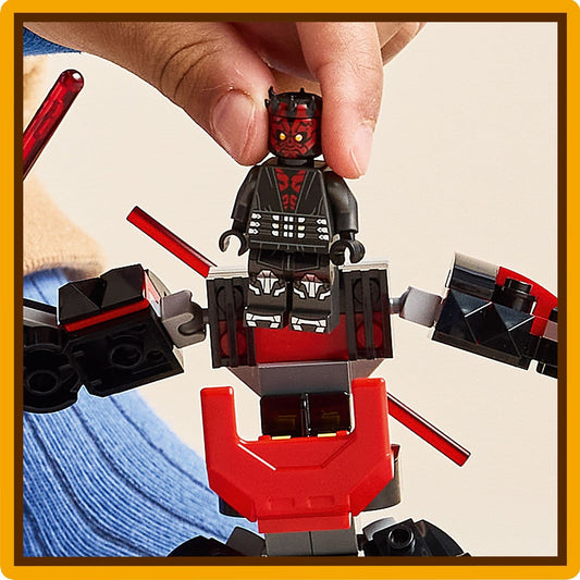Curious Minds Toys & Games > Toys > Construction Toys > Interlocking Blocks > LEGO > LEGO Star Wars Lego Star Wars 75411 Darth Maul Mech Buildable Playset for Ages 6 & Up