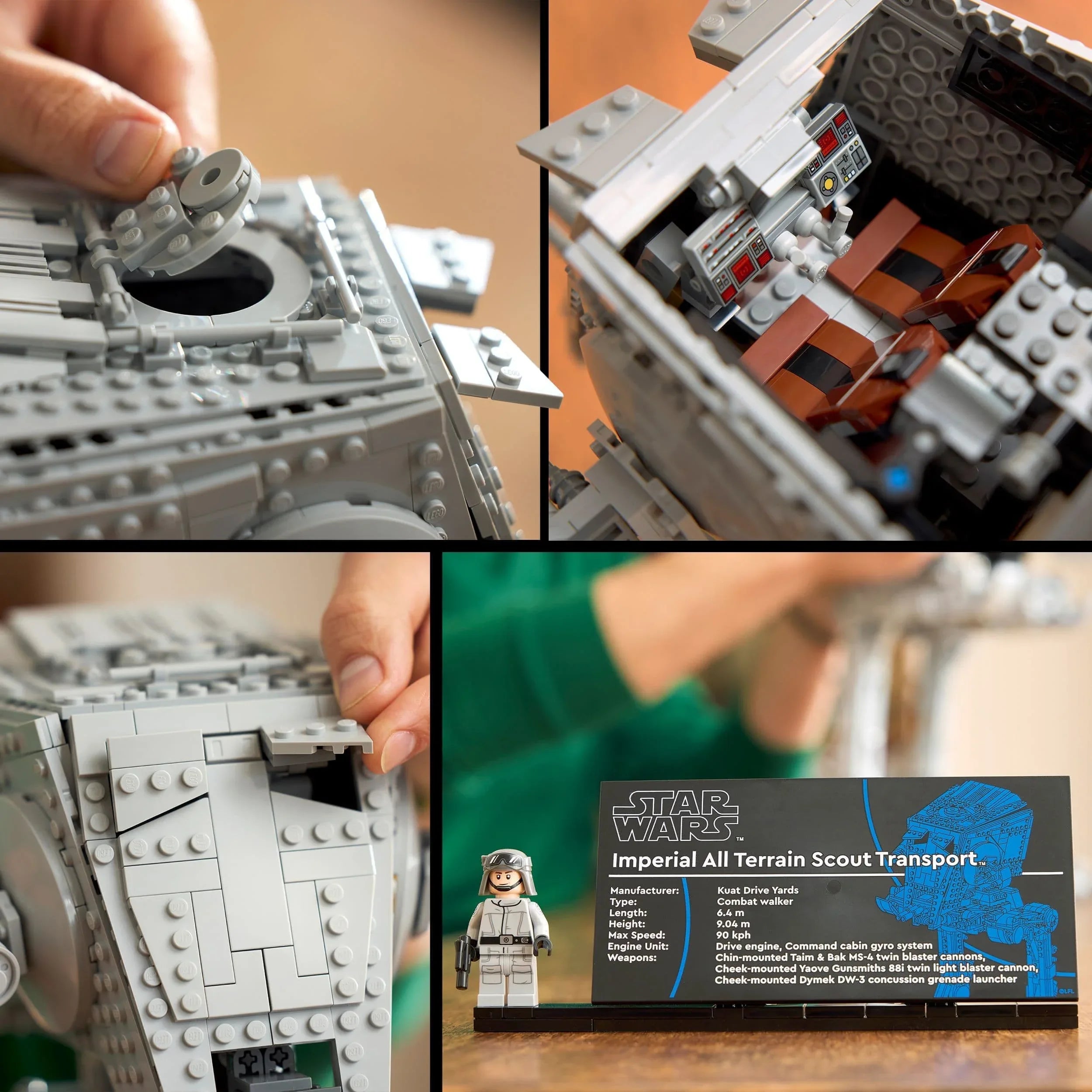 Curious Minds Toys & Games > Toys > Construction Toys > Interlocking Blocks > LEGO > LEGO Star Wars Lego Star Wars 75417 AT-ST Walker Buildable Collectable for Ages 18+