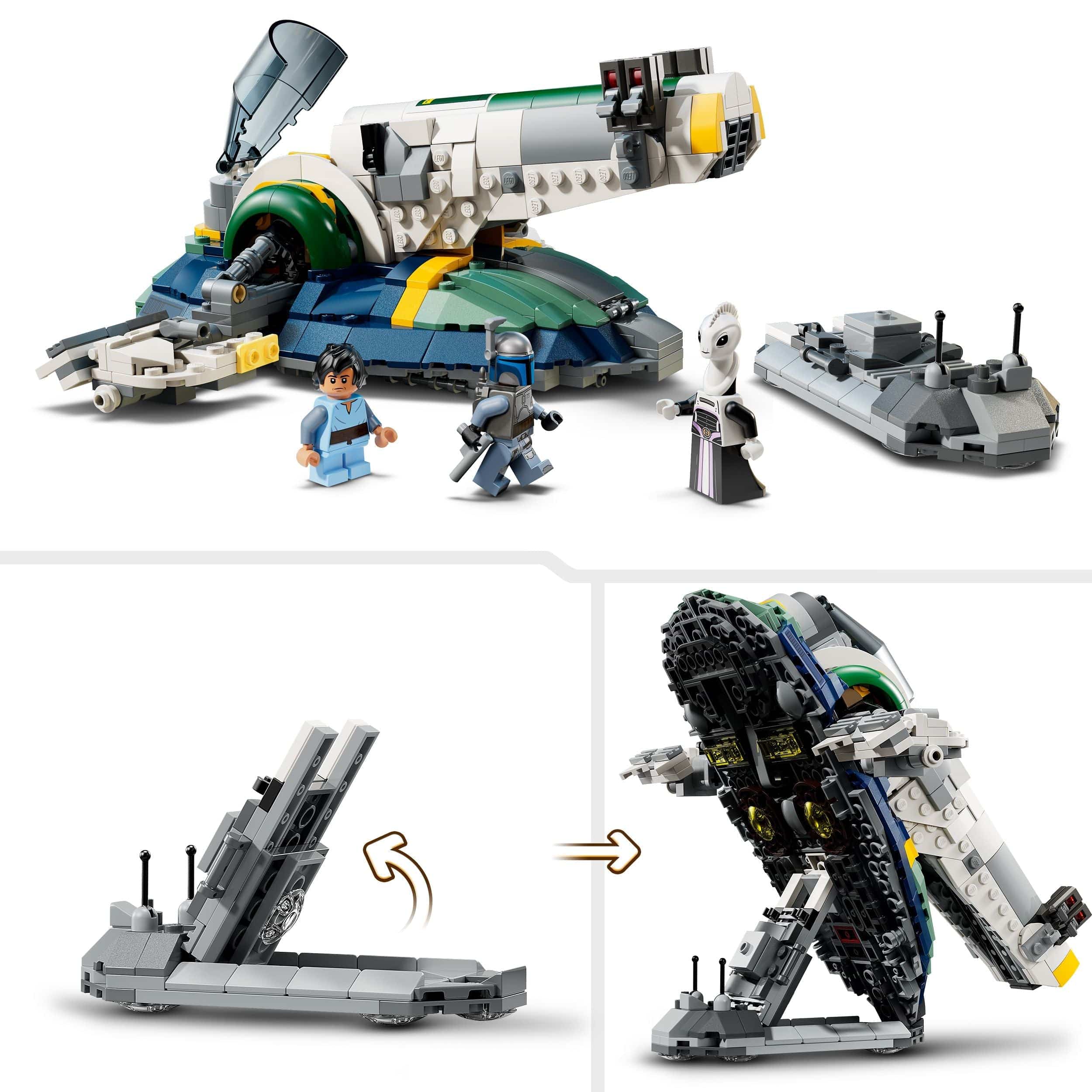 Curious Minds Toys & Games > Toys > Construction Toys > Interlocking Blocks > LEGO > LEGO Star Wars Lego Star Wars 75433 Jango Fett's Starship Buildable Playset for Ages 9+