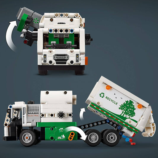 Curious Minds Toys & Games > Toys > Construction Toys > Interlocking Blocks > LEGO > LEGO Technic Lego Technic 42167 Mack Electric Garbage Truck Model for Ages 8 and Up