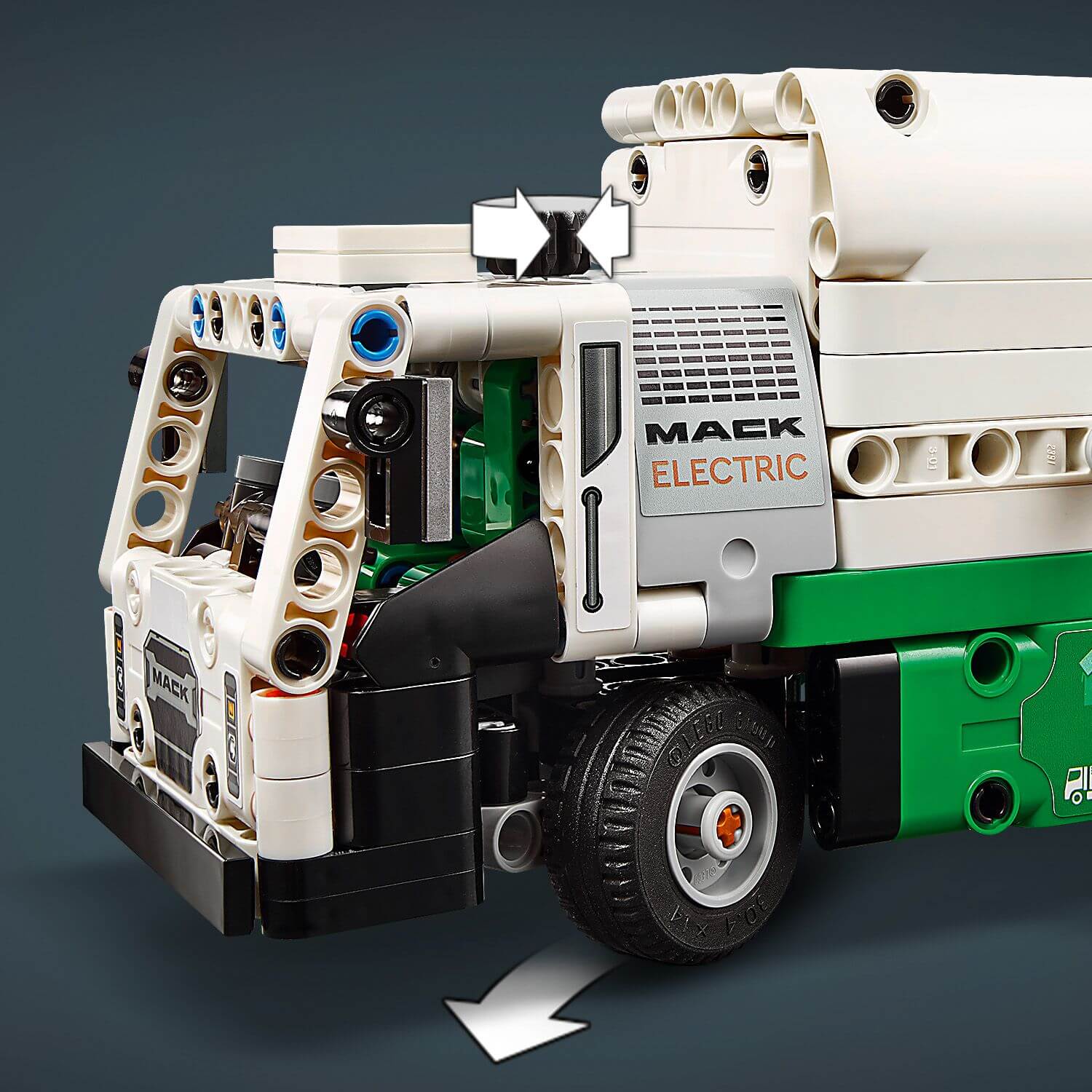 Curious Minds Toys & Games > Toys > Construction Toys > Interlocking Blocks > LEGO > LEGO Technic Lego Technic 42167 Mack Electric Garbage Truck Model for Ages 8 and Up