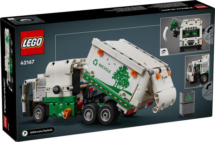 Curious Minds Toys & Games > Toys > Construction Toys > Interlocking Blocks > LEGO > LEGO Technic Lego Technic 42167 Mack Electric Garbage Truck Model for Ages 8 and Up