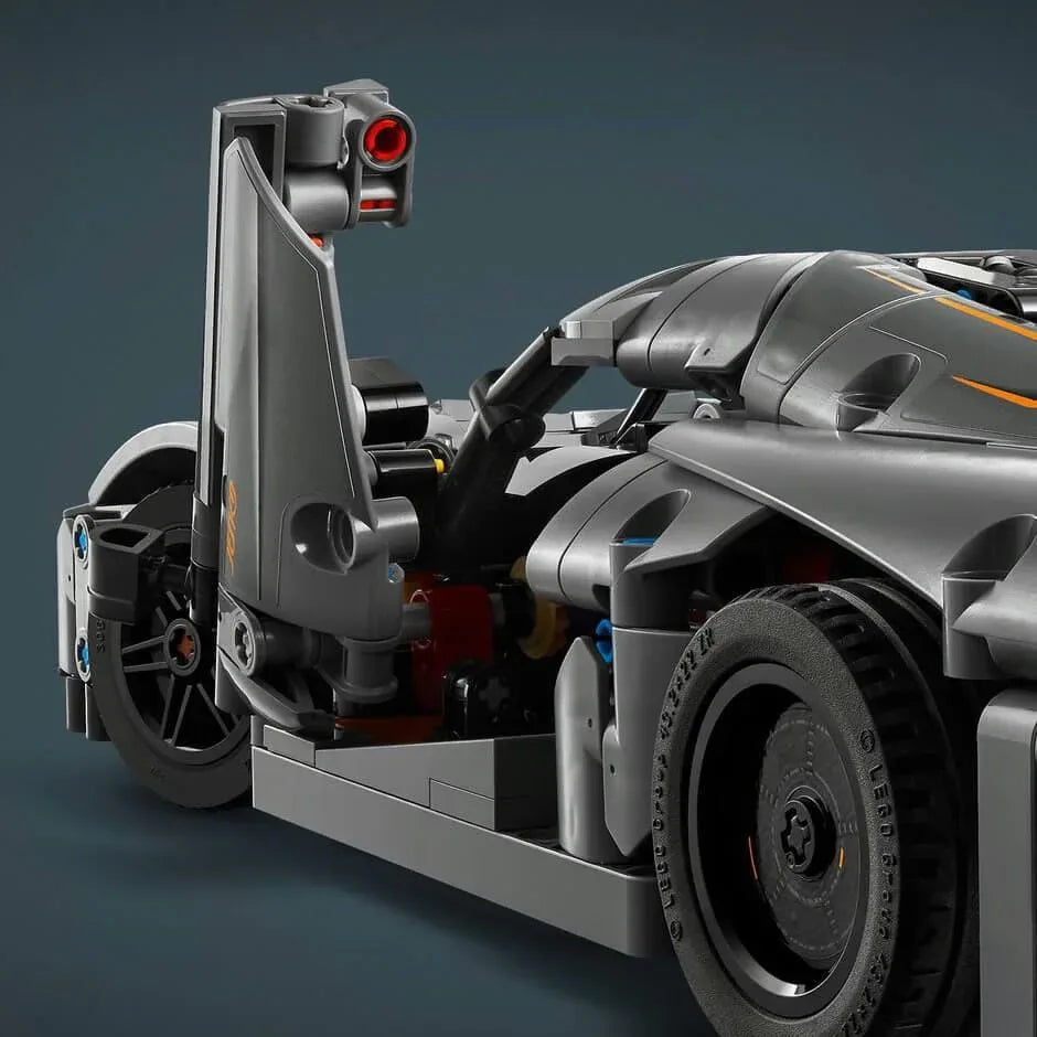 Curious Minds Toys & Games > Toys > Construction Toys > Interlocking Blocks > LEGO > LEGO Technic LEGO Technic 42173 Koenigsegg Jesko Absolut Grey Hypercar for Ages 10+