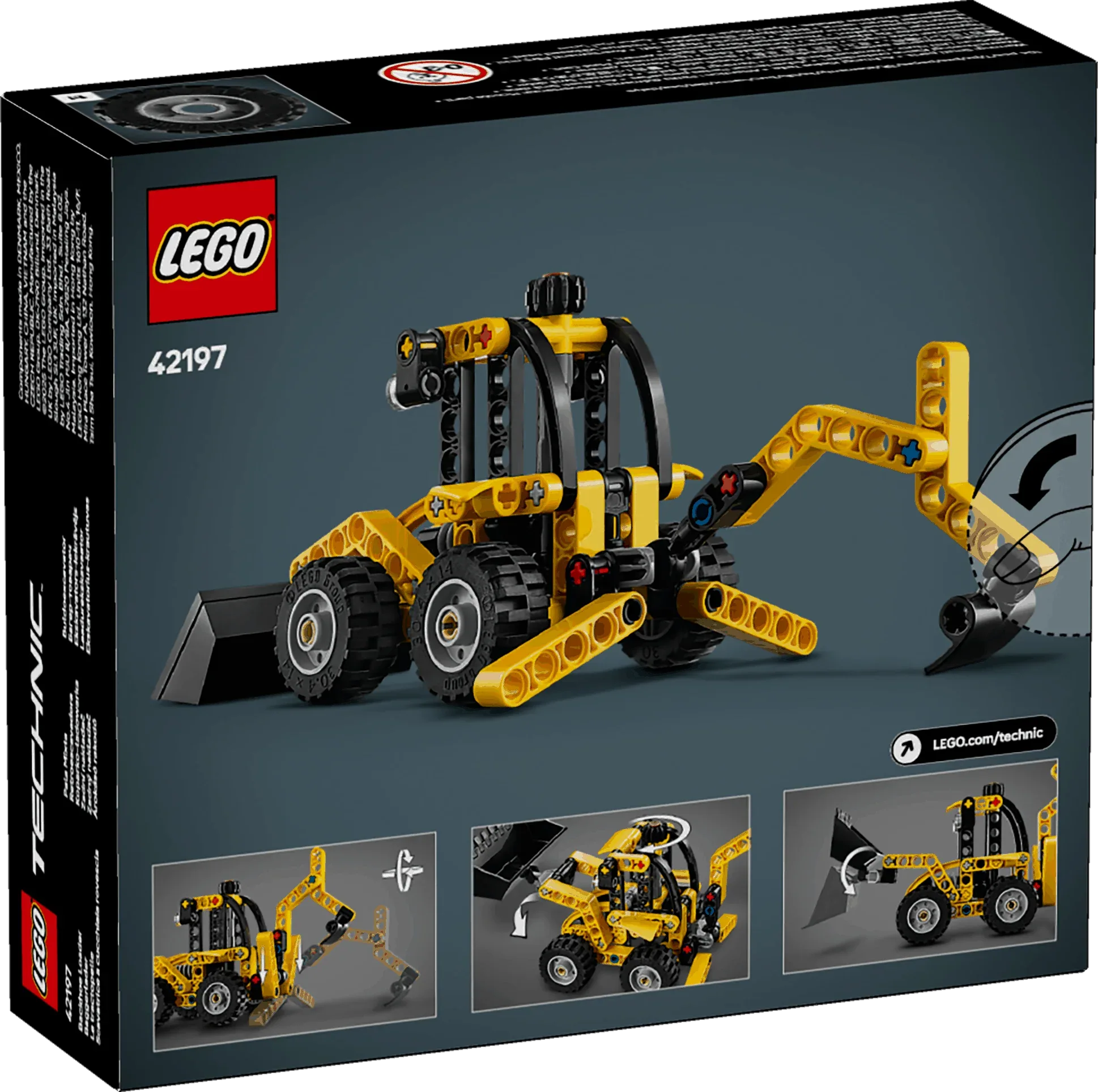 Curious Minds Toys & Games > Toys > Construction Toys > Interlocking Blocks > LEGO > LEGO Technic Lego Technic 42197 Backhoe Loader Buildable Playset for Ages 7 and Up