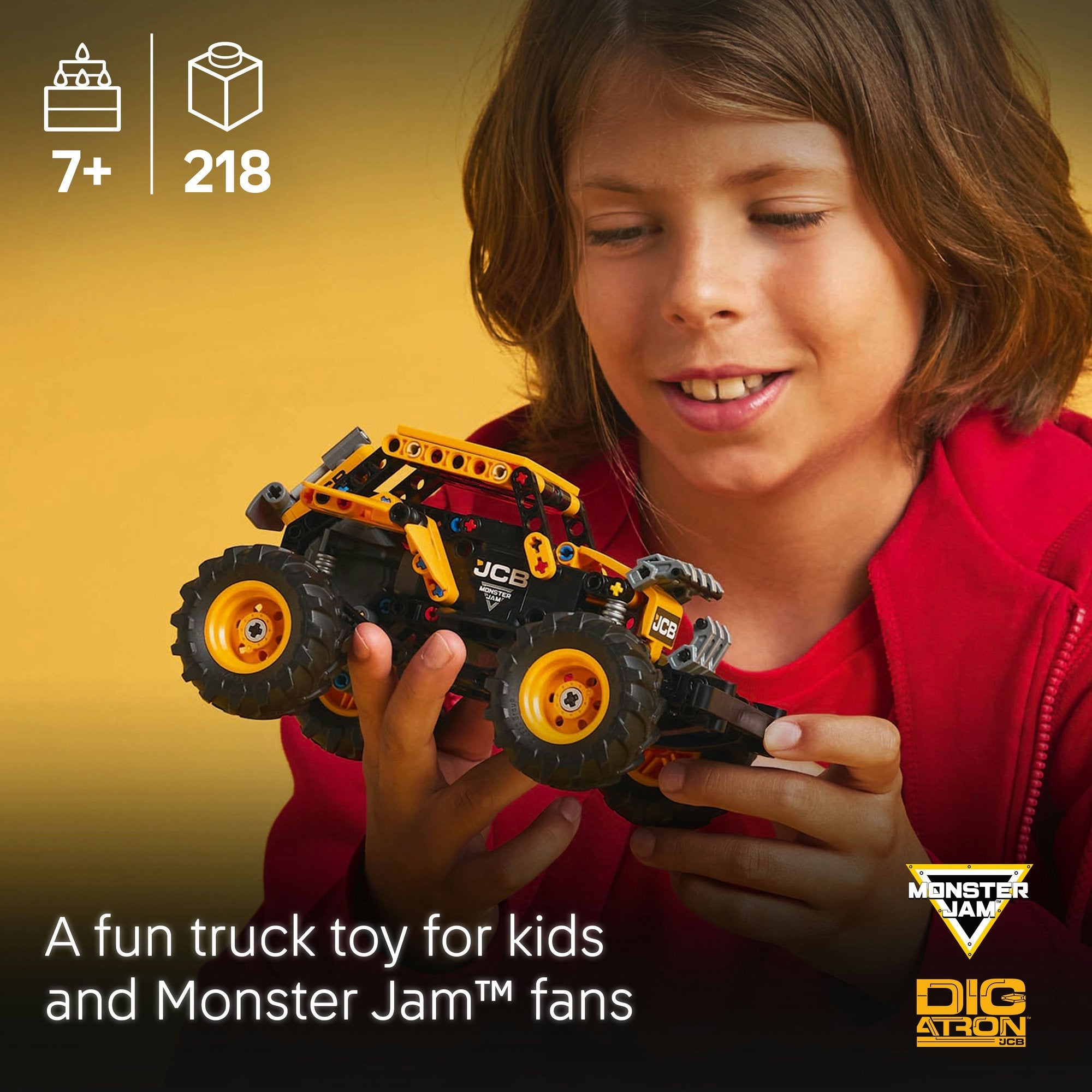 Curious Minds Toys & Games > Toys > Construction Toys > Interlocking Blocks > LEGO > LEGO Technic Lego Technic 42199 Monster Jam DIGatron Pull-Back Playset for Ages 7+