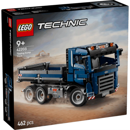 Curious Minds Toys & Games > Toys > Construction Toys > Interlocking Blocks > LEGO > LEGO Technic Lego Technic 42203 Tipping Dump Truck Toy Model Set for Ages 9 and Up