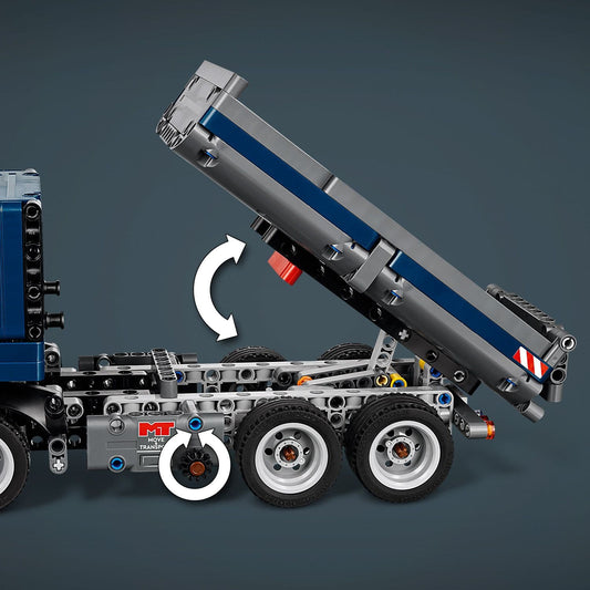 Curious Minds Toys & Games > Toys > Construction Toys > Interlocking Blocks > LEGO > LEGO Technic Lego Technic 42203 Tipping Dump Truck Toy Model Set for Ages 9 and Up