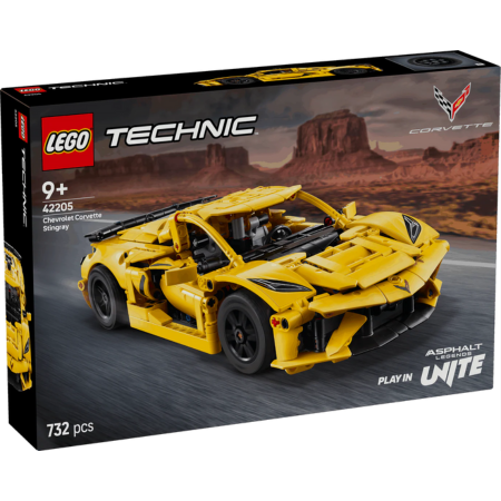 Curious Minds Toys & Games > Toys > Construction Toys > Interlocking Blocks > LEGO > LEGO Technic Lego Technic 42205 Chevrolet Corvette Stingray Playset for Ages 9 & Up