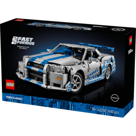 Curious Minds Toys & Games > Toys > Construction Toys > Interlocking Blocks > LEGO > LEGO Technic Lego Technic 42210 2 Fast 2 Furious Nissan Skyline GT-R (R34) Ages 18+