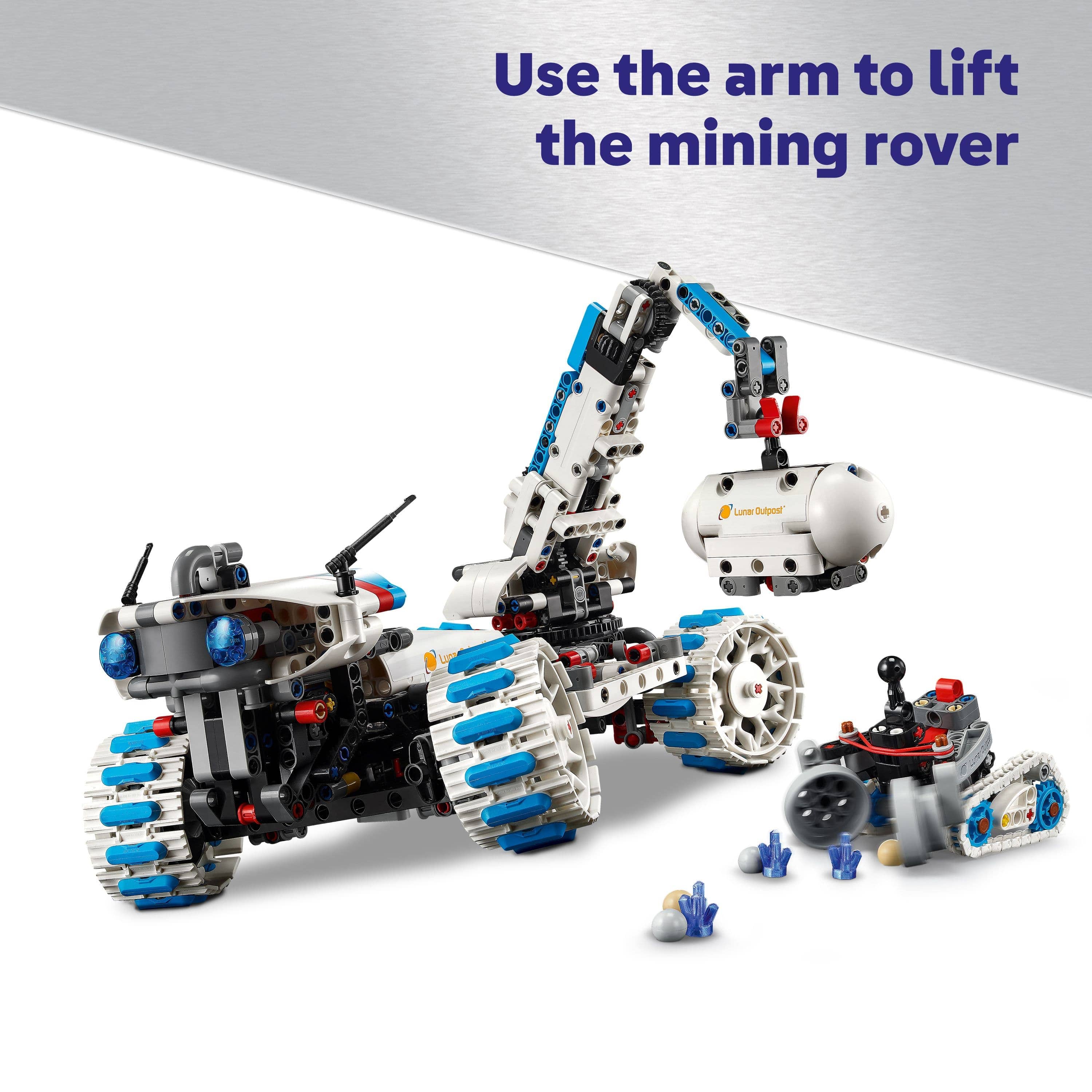 Curious Minds Toys & Games > Toys > Construction Toys > Interlocking Blocks > LEGO > LEGO Technic Lego Technic 42211 Lunar Outpost Moon Rover Space Vehicle for Ages 10+