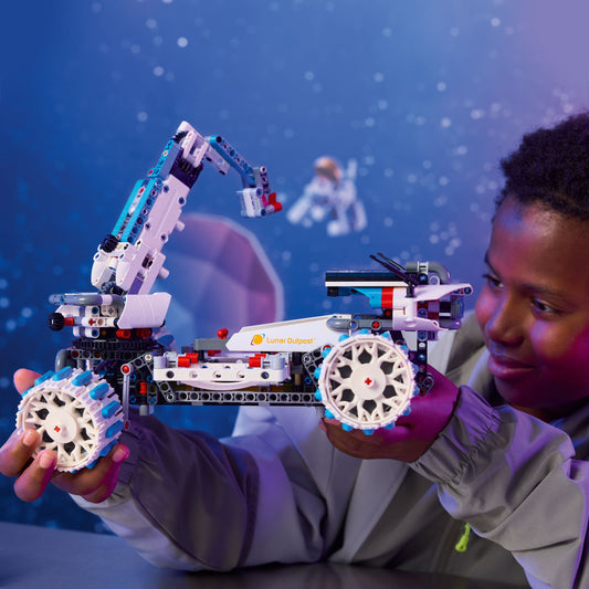 Curious Minds Toys & Games > Toys > Construction Toys > Interlocking Blocks > LEGO > LEGO Technic Lego Technic 42211 Lunar Outpost Moon Rover Space Vehicle for Ages 10+