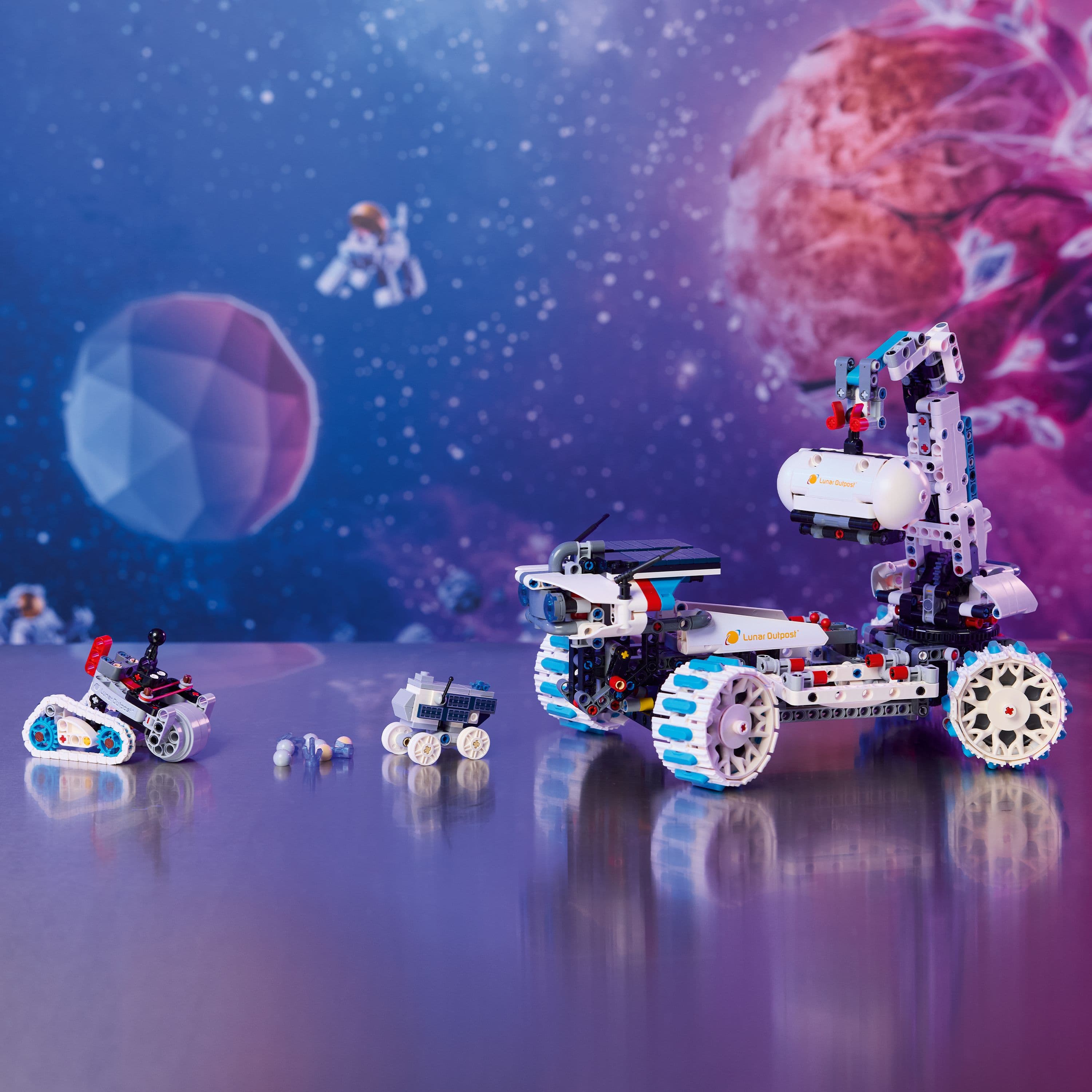 Curious Minds Toys & Games > Toys > Construction Toys > Interlocking Blocks > LEGO > LEGO Technic Lego Technic 42211 Lunar Outpost Moon Rover Space Vehicle for Ages 10+