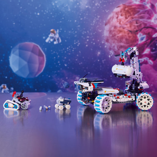 Curious Minds Toys & Games > Toys > Construction Toys > Interlocking Blocks > LEGO > LEGO Technic Lego Technic 42211 Lunar Outpost Moon Rover Space Vehicle for Ages 10+