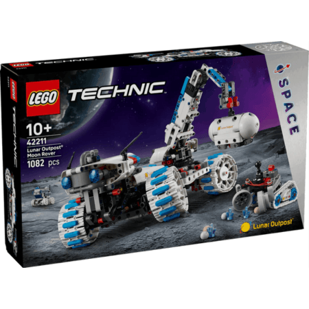 Curious Minds Toys & Games > Toys > Construction Toys > Interlocking Blocks > LEGO > LEGO Technic Lego Technic 42211 Lunar Outpost Moon Rover Space Vehicle for Ages 10+