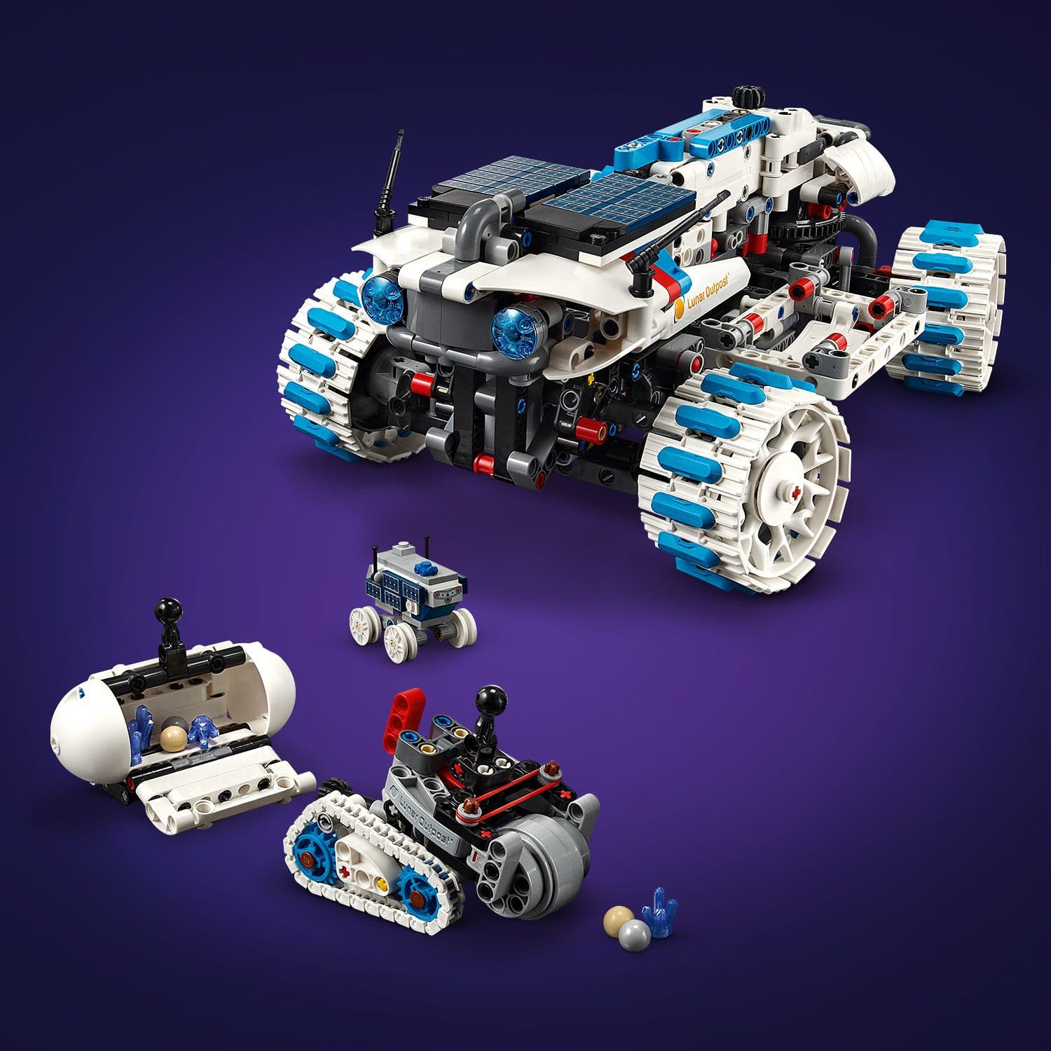 Curious Minds Toys & Games > Toys > Construction Toys > Interlocking Blocks > LEGO > LEGO Technic Lego Technic 42211 Lunar Outpost Moon Rover Space Vehicle for Ages 10+